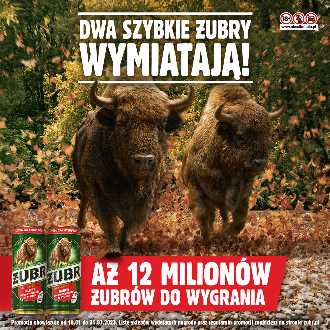 “Two Fast Żubrs” rule in the eight edition of the lottery – 12 million beers to win