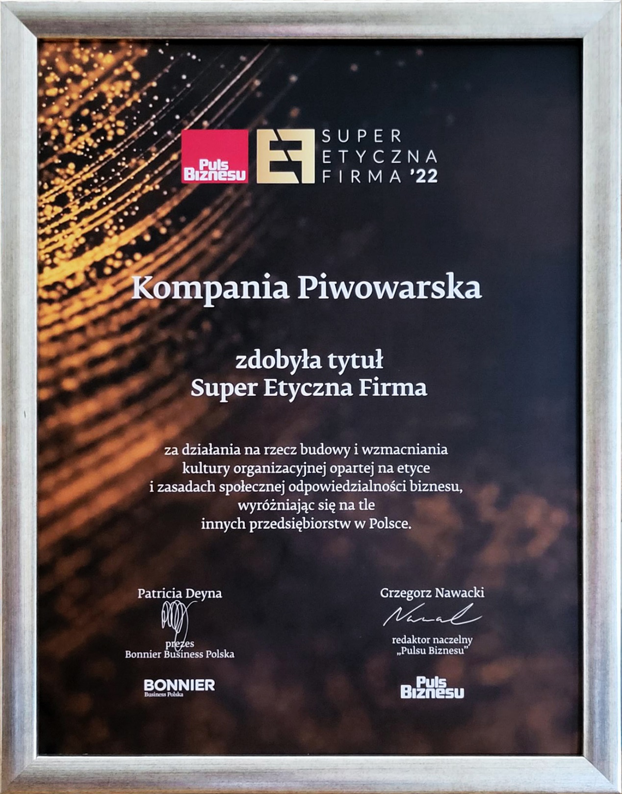 Kompania Piwowarska’s new sponsorship standard